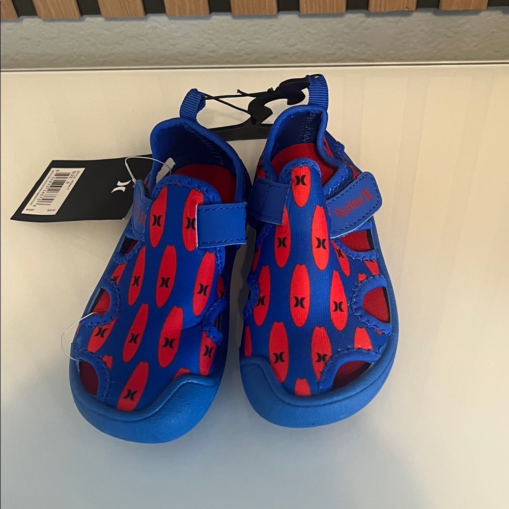 Hurley Kids Blue and Red Sandals #5